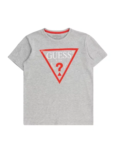Guess Marškinėliai Pilka Regular Fit balta