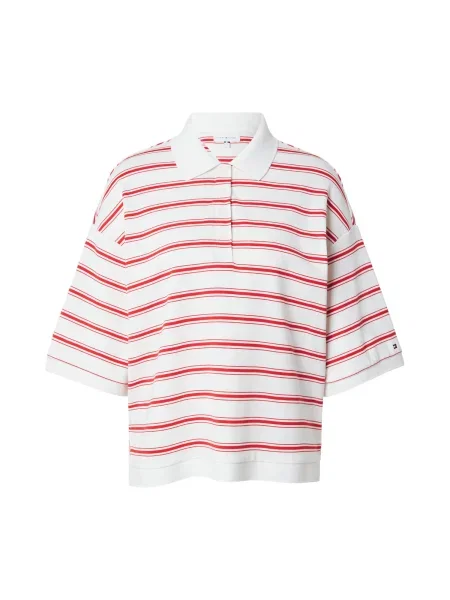 TOMMY HILFIGER Tricou roșu alb