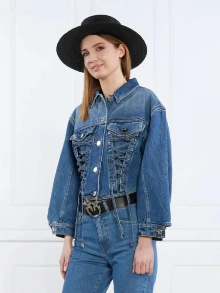 Pinko Farmer kabát | Cropped Fit kék