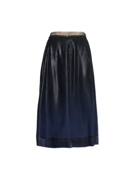 Lniana spódnica Maison Margiela niebieska
