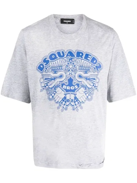 Tricou Dsquared2 cu imagine gri