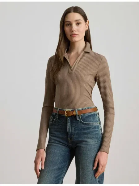 LAUREN RALPH LAUREN Polo | Modern fit maro