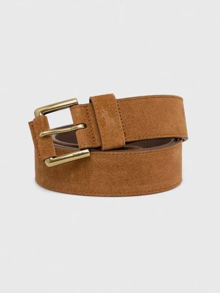 Polo Ralph Lauren curea din piele intoarsa bej