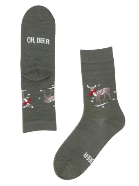 Sokisahtel Ponožky OH DEER' zelená