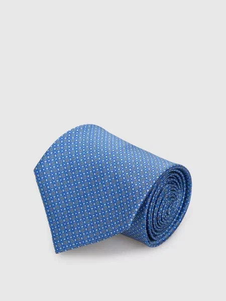 Краватка в візерунок Stefano Ricci синя