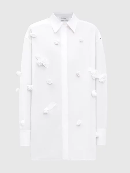 Блуза BISOUS з аплікацією Max Mara Sportmax біла