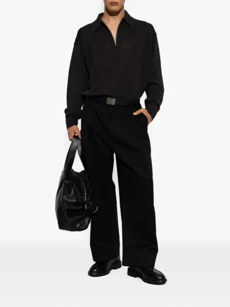 Gulerat tricou polo Studio Nicholson negru