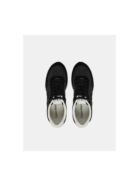 Dámske topánky Calvin Klein Retro Runner Lace Up MG black/bright white čierna