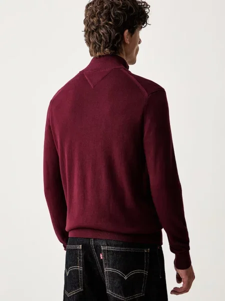 Tommy Hilfiger sweter rozpinany z bawełną