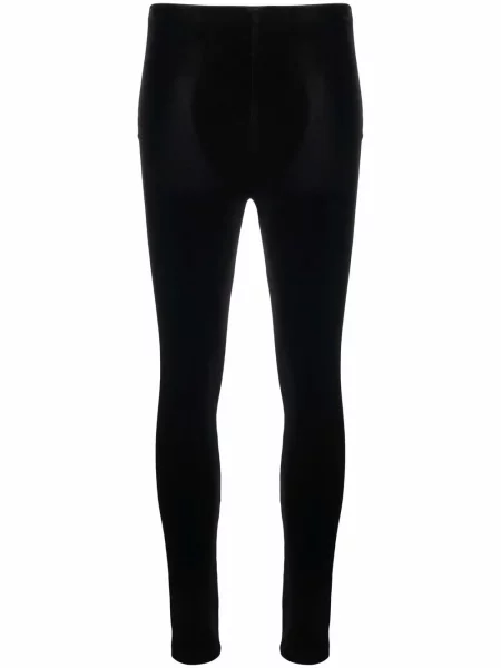 Aksamitne skinny spodnie Alchemy czarne