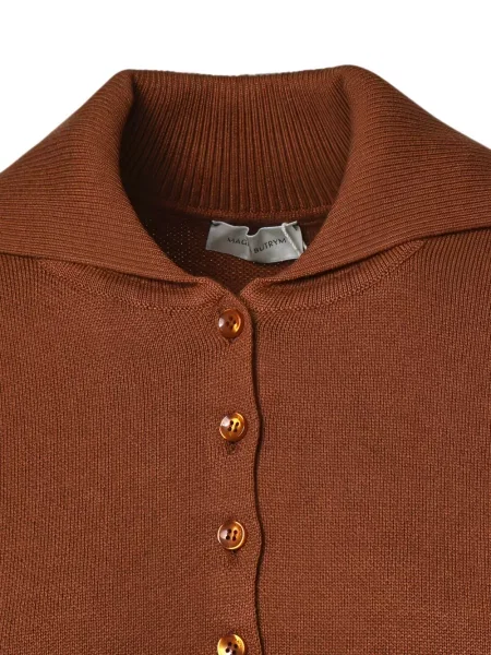 Scurt cardigan Magda Butrym maro