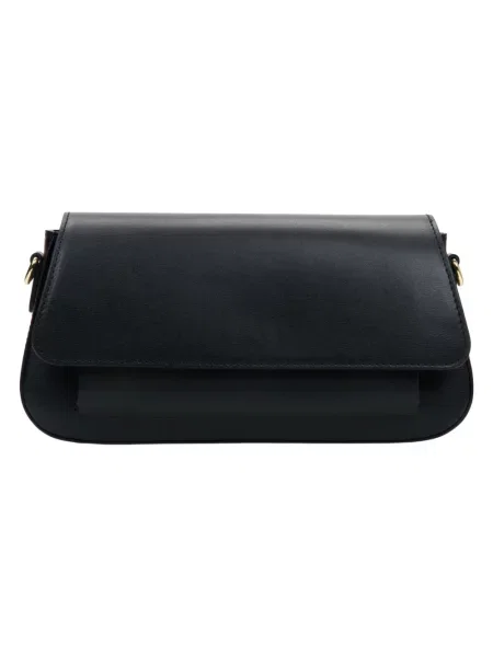 Torebka Estro skórzana czarna