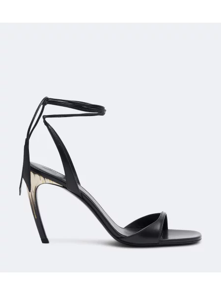 Sandale The Attico din piele negru
