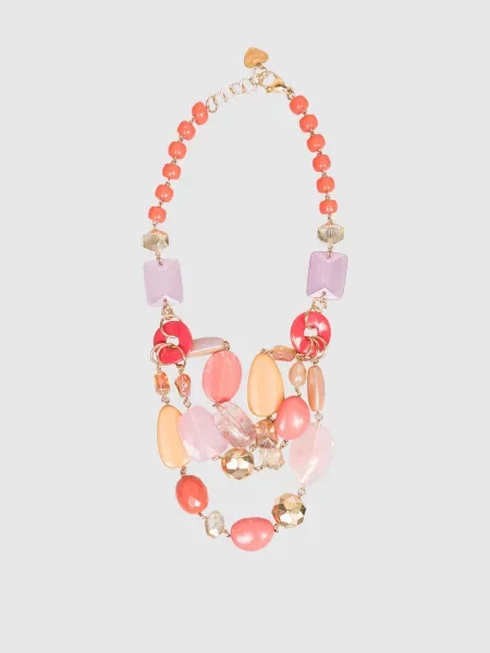 Ожерелье Dolman Bijoux розовое