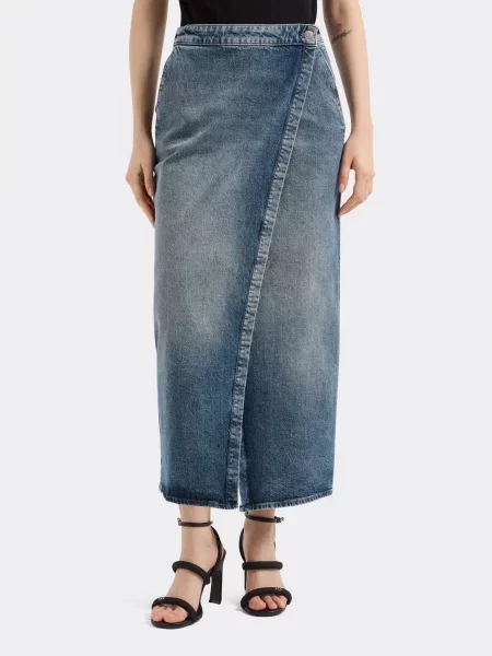 Спідниця максі Armani Exchange синій