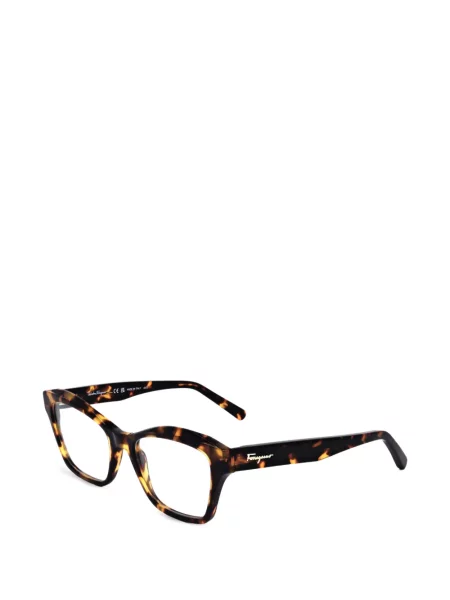 Ochelari de soare Ferragamo cu imprimeu geometric maro