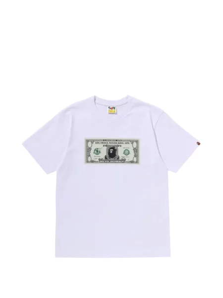 Tricou A Bathing Ape® cu imagine alb