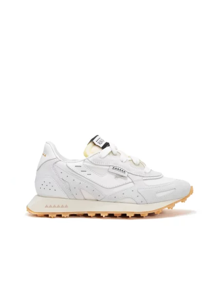 Buty do biegania Run Of skórzane do biegania białe