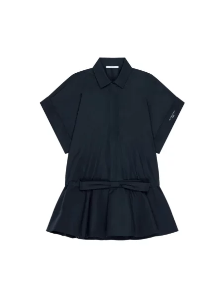 Sukienka koszulowa Givenchy z kokardką niebieska