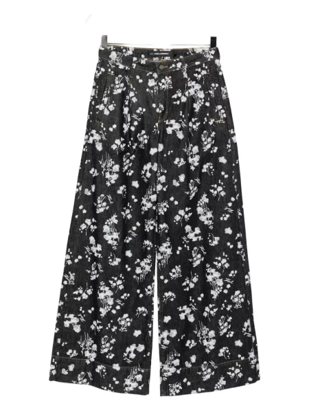 Дънки Karl Lagerfeld с принт синьо