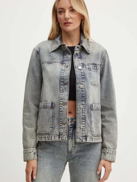 MAX&Co. geaca jeans femei de tranzitie gri