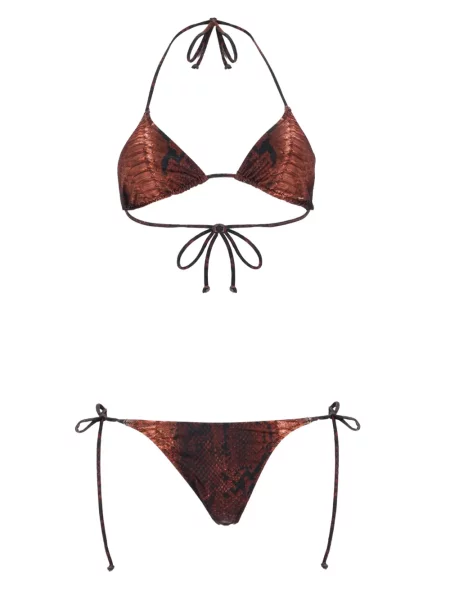 Raštuotas bikinis Jean Paul Gaultier ruda