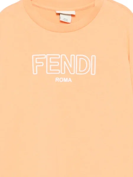 Koszulka dziecięca Fendi pomarańczowa