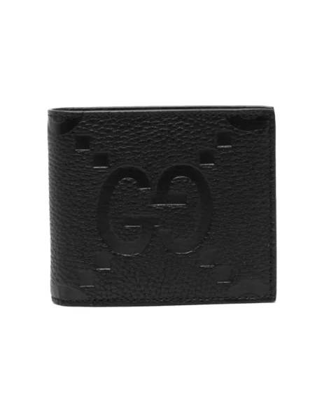 Portfel Gucci skórzany z logo czarny