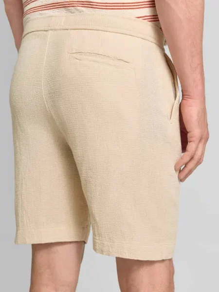 Szorty dresowe o kroju regular fit z czystej bawełny model REGCAL' Selected Homme beżowe