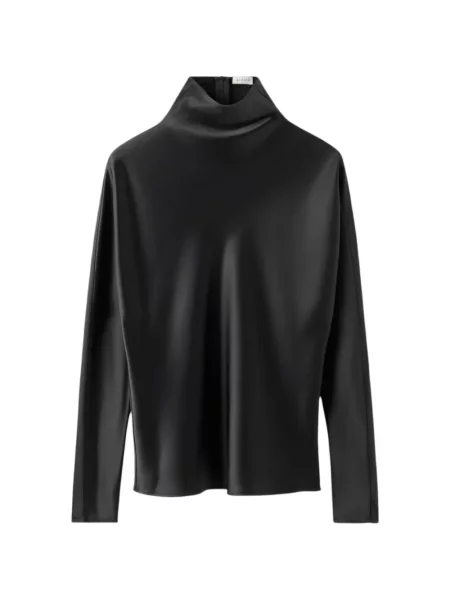 Bluză Almada Label din satin negru