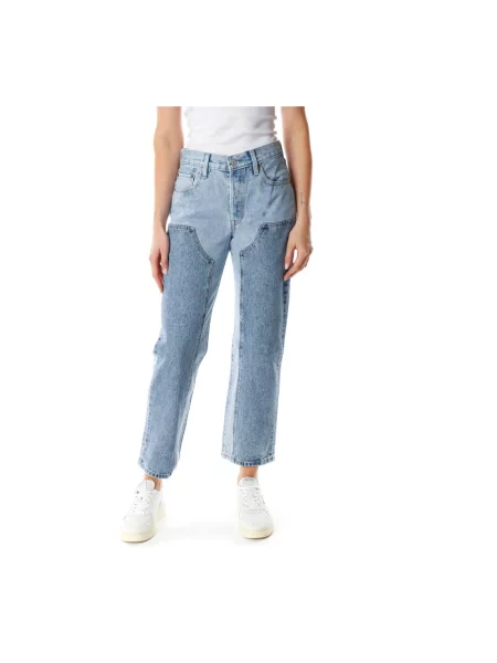 Szerokie jeansy Levi's 501 z wysoką talią niebieskie