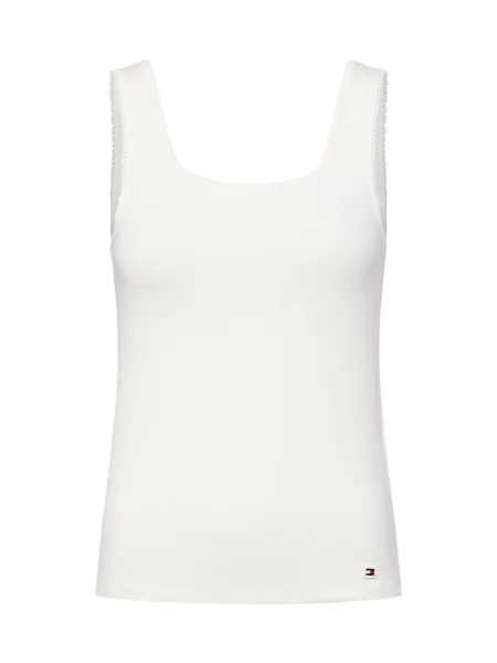 Top Tommy Hilfiger z dżerseju biały