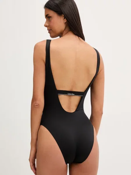 Jednodielne plavky Calvin Klein Swimwear čierna