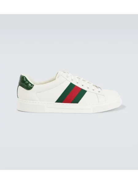 Usnjene superge Gucci Ace s črtami