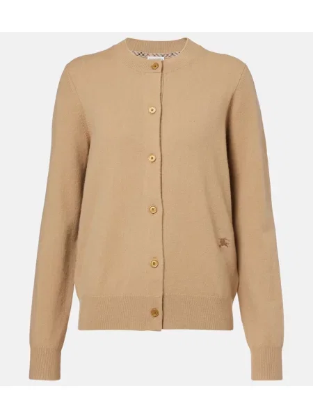 Cardigan Burberry din cașmir maro