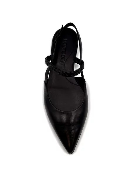 Pantofi cu toc Pomme D´or fără toc negru