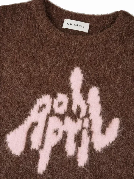 OH APRIL Pulóver Moxie barna rózsaszín