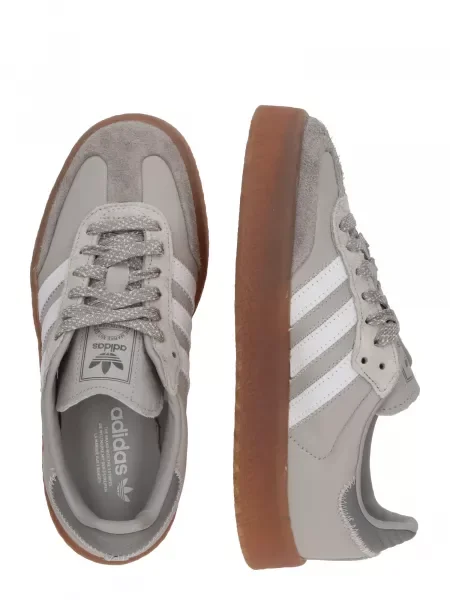 ADIDAS ORIGINALS Nízke tenisky SAMBAE sivá / biela