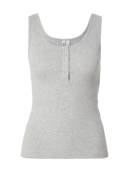 PIECES Top PCKITTE deschis gri