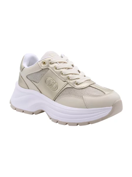 Sneakersy Liu Jo skórzane żółte