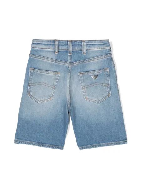 Szorty jeansowe dziecięce Emporio Armani niebieskie