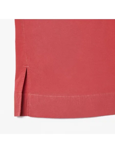 Lacoste Koszula Z Krótkim Rękawem Oversize różowa