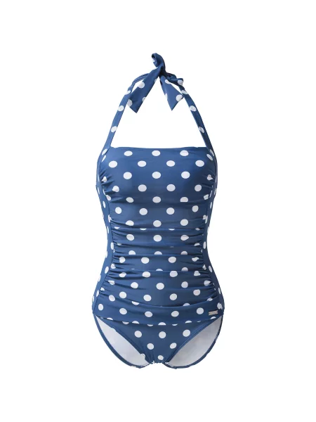 LASCANA Costum de baie întreg Lissy albastru alb