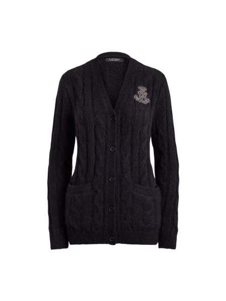 Kardigan Ralph Lauren wełniany czarny
