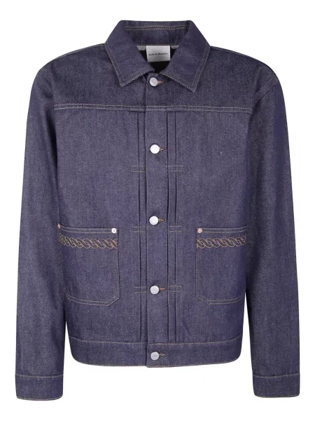 Geacă de blugi Drole De Monsieur cu broderie albastru
