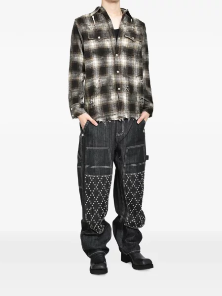 Blugi Thug Club cu tepi negru