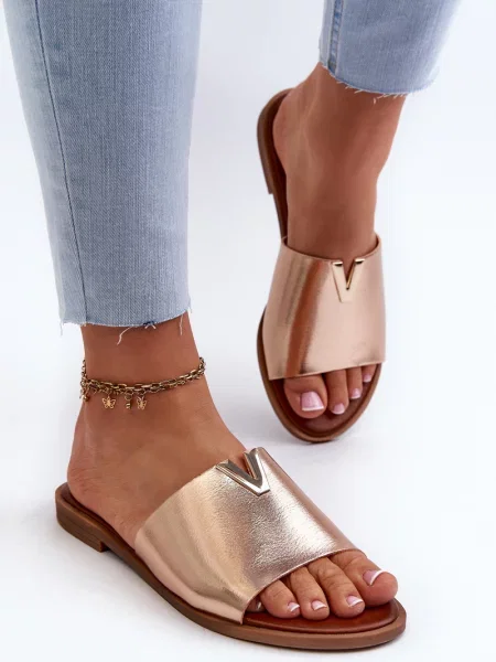 Usnjene sandali Evento brez pet bela