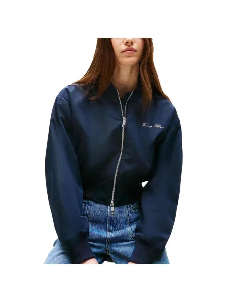 Geacă Tommy Hilfiger albastru