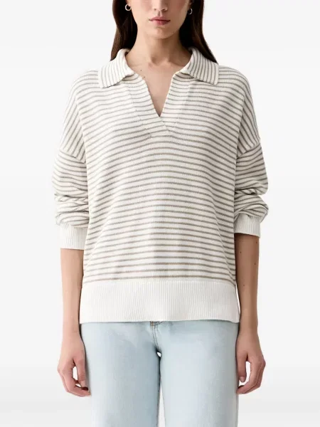 Tricou polo Barbour alb