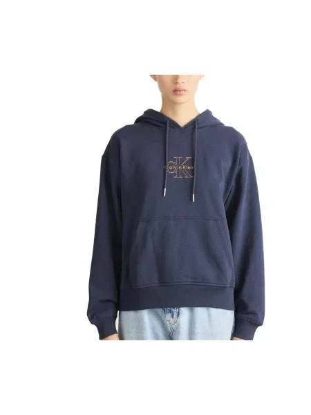 Geacă de blugi Calvin Klein Jeans albastru